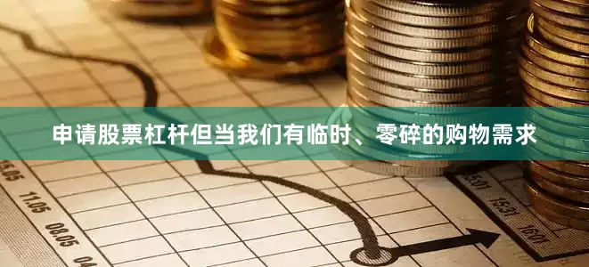 申请股票杠杆但当我们有临时、零碎的购物需求